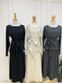 Premium Quality Knitted Waist Tie Pullover with Long Skirts